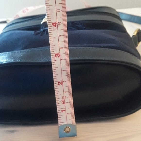 Stuart Weitzman Deep Navy Crossbody Bag, Lovely Suede and Leather - Picture 17 of 17